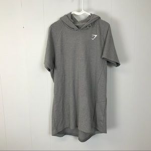 Gymshark mens gray critical hoodie XXL